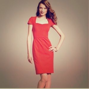 Banana Republic Red Sloan pencil dress